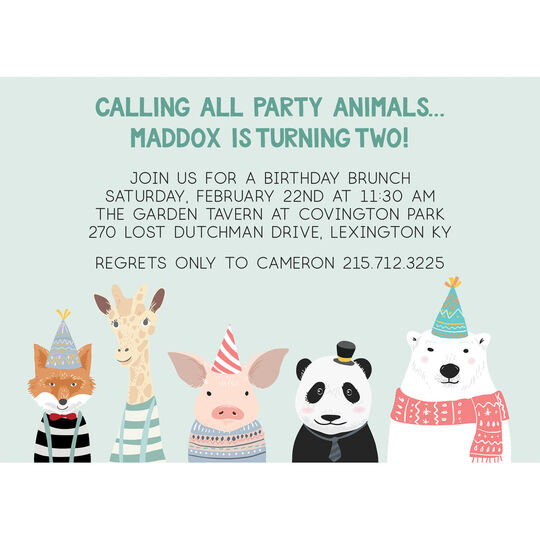 Party Animals Invitations
